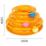 3/4 Levels Cat Toy Tower Tracks Cat Toys Interactive Cat Intelligence