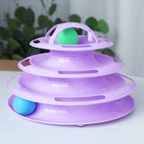 3/4 Levels Cat Toy Tower Tracks Cat Toys Interactive Cat Intelligence