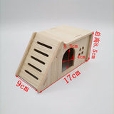 Hamster Swing SeesawSmall Nest Solid Wood Small House Hamster Sleeping