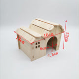 Hamster Swing SeesawSmall Nest Solid Wood Small House Hamster Sleeping